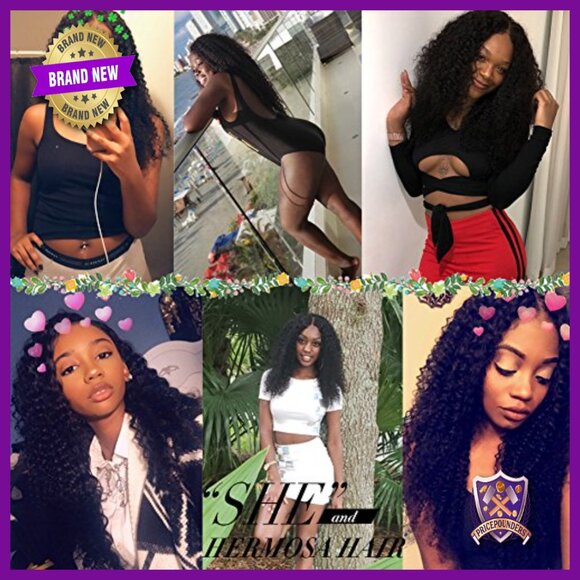 Virgin Brazilian Curly Human Hair Extensions 3 Bundles 18-22 Inch main image 7